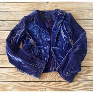 BCBG Maxazria Velvet Blazer Size XS Women’s Purple
